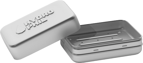 Seifendose aus Aluminium Hydrophil