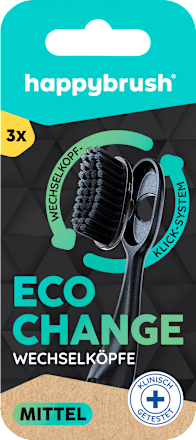 Aufsteckbürsten Eco Change mittel happybrush