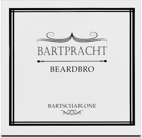 Bartpracht Beardbro Bartschablone Bart Royal