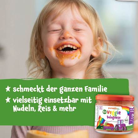 Soße Veggie Bolognese ab 1 Jahr pumpkin organics