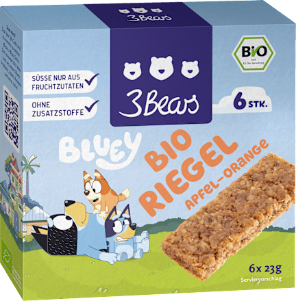 Fruchtriegel Bluey Apfel-Orange 3Bears