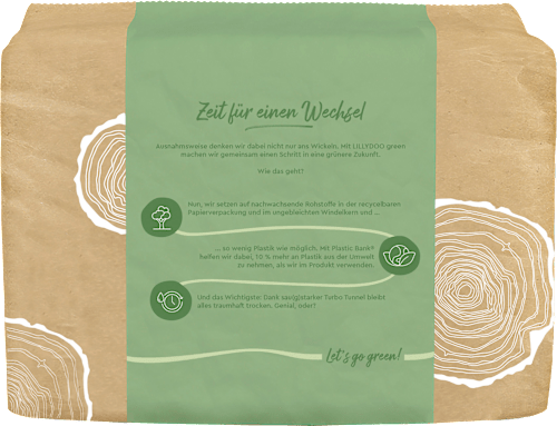 Windeln green Gr. 1, 2-5 kg Lillydoo green