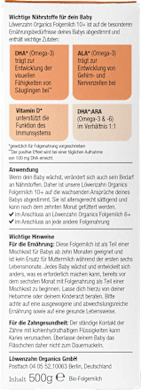 Folgemilch 3 nach dem 10. Monat Löwenzahn Organics