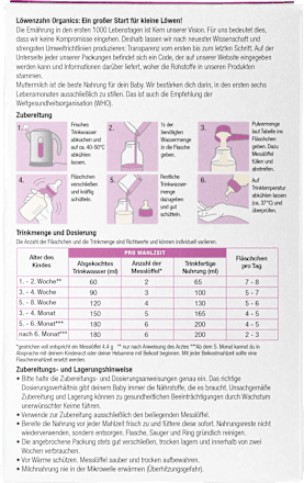Anfangsmilch Pre auf Ziegenmilchbasis von Geburt an Löwenzahn Organics