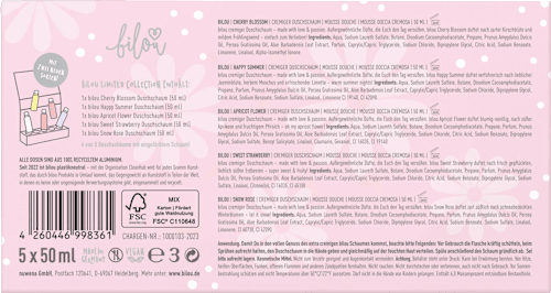 Geschenkset Rainbow Duschschaum 5tlg bilou