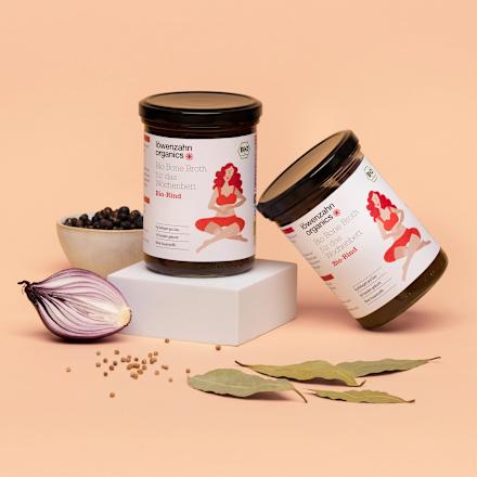 Brühe aus Rind für das Wochenbett Löwenzahn Organics