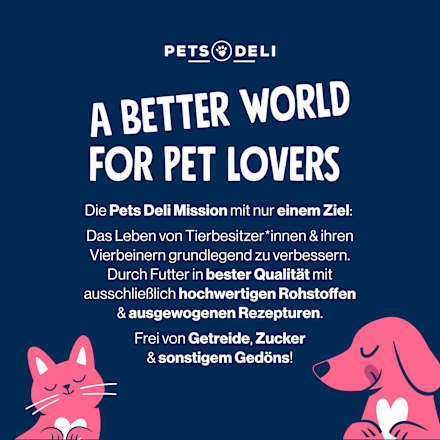 Nassfutter Hund sensitiv mit Rind & Quinoa, belly balance Pets Deli