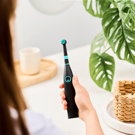 Elektrische Zahnbürste Typ R2 Schwarz happybrush