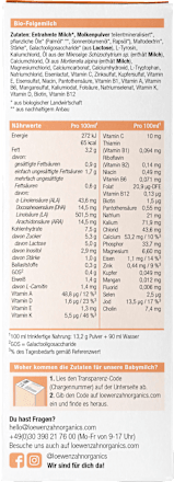 Folgemilch 3 nach dem 10. Monat Löwenzahn Organics