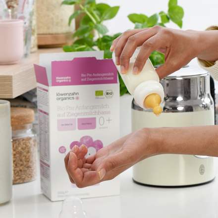 Anfangsmilch Pre auf Ziegenmilchbasis von Geburt an Löwenzahn Organics