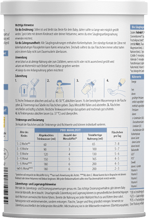 Anfangsmilch Pre auf Vollmilchbasis, von Geburt an Löwenzahn Organics