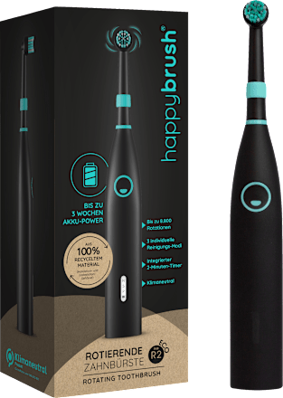 Elektrische Zahnbürste Typ R2 Schwarz happybrush