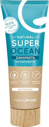 Zahnpasta Natural Super Ocean Whitening happybrush