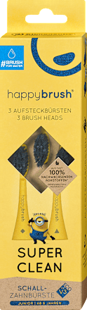 Aufsteckbürsten Kinder Super Clean Minions happybrush