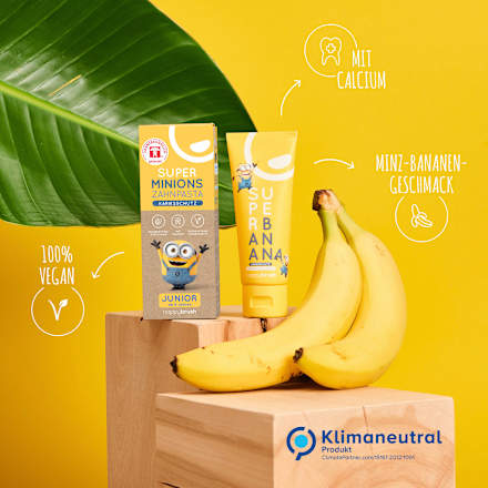 Junior Zahnpasta Super Banana Minions happybrush