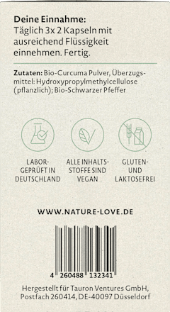 Curcuma Kapseln 180 St Nature Love