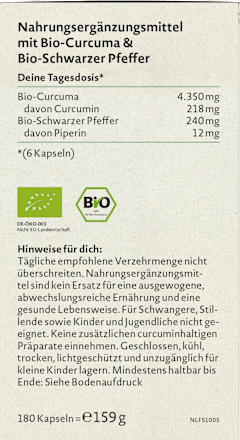 Curcuma Kapseln 180 St Nature Love
