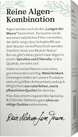 Bio Spirulina & Chlorella Tabletten Nature Love