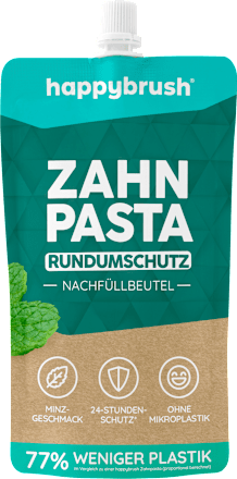 Zahnpasta Rundumschutz Nachfüllbeutel happybrush