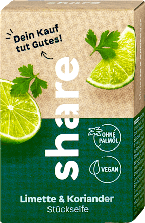 Stückseife Limette & Koriander share