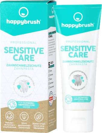 Zahnpasta Sensitive Care Zahnschmelzschutz happybrush