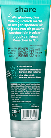 vitalisierendes Duschgel Orangenblüte & weißer Tee share