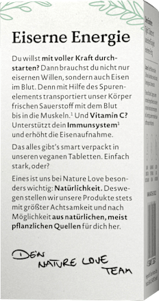 Eisen & Vitamin C Tabletten Nature Love