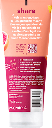 Duschgel Grapefruit & Zitrone share