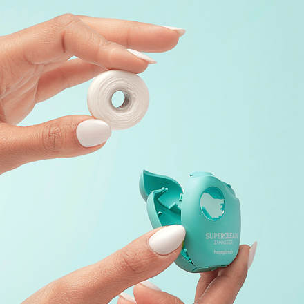 Zahnseide Super Clean gewachst Nachfüller (2x35 m) happybrush