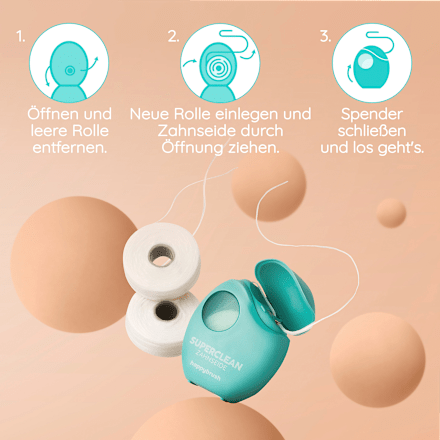 Zahnseide Clean gewachst  happybrush