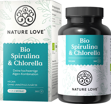 Bio Spirulina & Chlorella Tabletten Nature Love