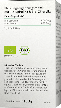 Bio Spirulina & Chlorella Tabletten Nature Love