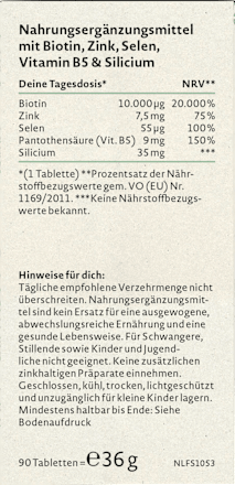 Biotin Komplex Tabletten 90 St Nature Love