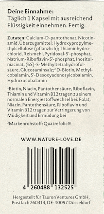 Vitamin B Komplex Kapseln 90 St Nature Love