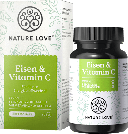 Eisen & Vitamin C Tabletten Nature Love