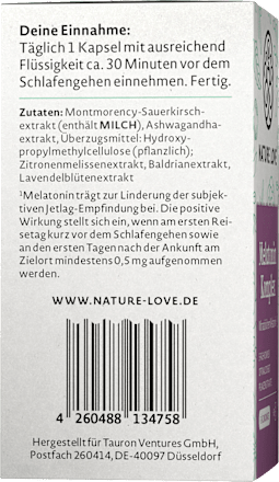 Melatonin Komplex Kapseln 60 St Nature Love