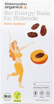 Energy Balls für Stillende mit Dattel & Aprikose Löwenzahn Organics