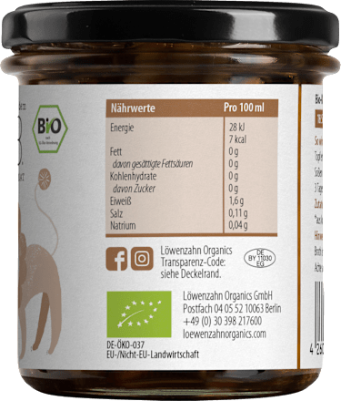 Knochenbrühe aus Rind ab dem 8. Monat  Löwenzahn Organics