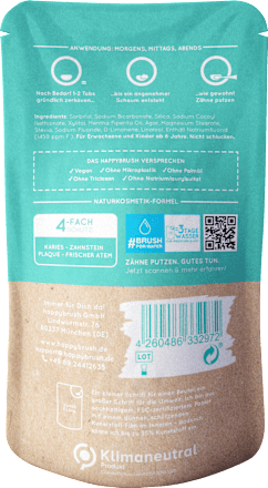 Zahnputztabletten Super Clean happybrush