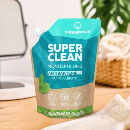 Mundspülung Super Clean Nachfüllpack happybrush