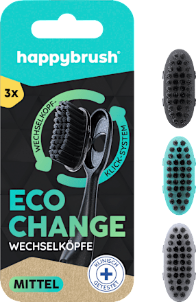 Aufsteckbürsten Eco Change mittel happybrush