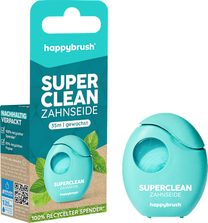 Zahnseide Super Clean gewachst happybrush