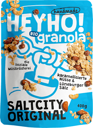 Knuspermüsli Bio Hafer-Granola mit Nüssen Saltcity Original HEYHO!