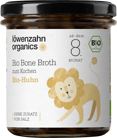 Knochenbrühe aus Huhn ab dem 8. Monat  Löwenzahn Organics