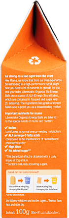 Energy Balls für Stillende mit Dattel & Aprikose Löwenzahn Organics