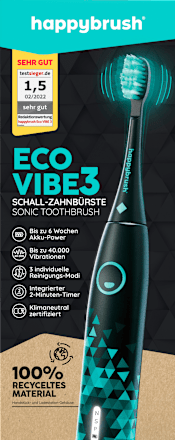 Schallzahnbürste Sonic Typ Eco Vibe 3 Starterset happybrush
