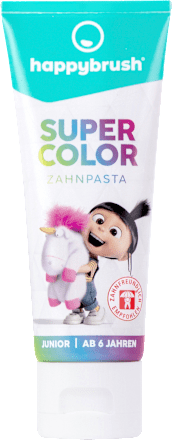 Zahnpasta Kinder Super Color Rundumschutz Erdbeere happybrush