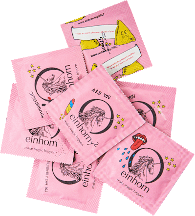 Kondome BIG extra groß, Breite 57mm einhorn