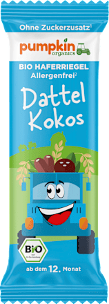 Fruchtriegel mit Hafer, Datteln & Kokosnuss ab 1 Jahr pumpkin organics