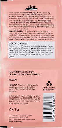 Enzym Peeling Pulver BE ROUTINE